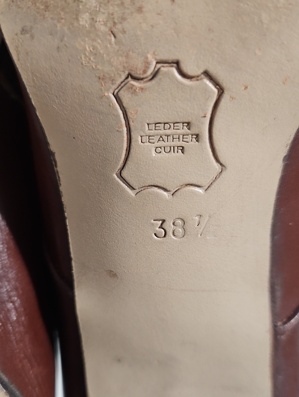 BALLY Italian Leather Vintage Lace Up Granny Boots Size 38.5 (US 8) - Picture 9 of 11